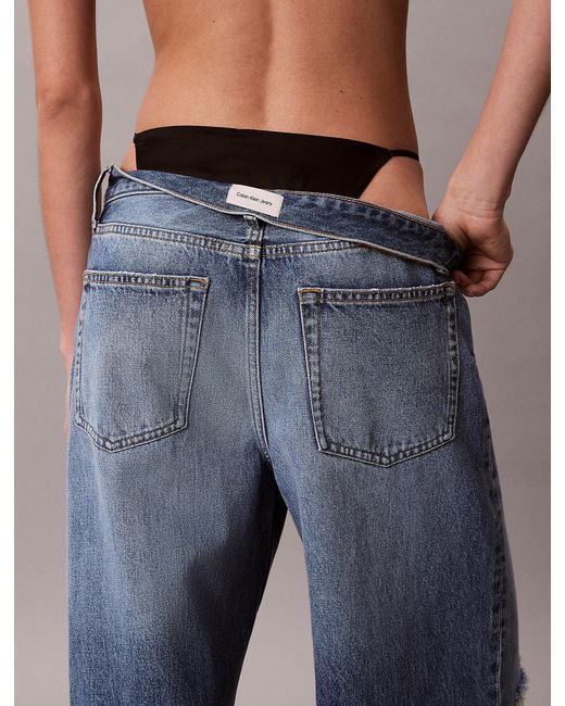 Calvin Klein Blue String Tanga