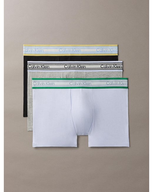 Calvin Klein Gray 3 Pack Trunks for men
