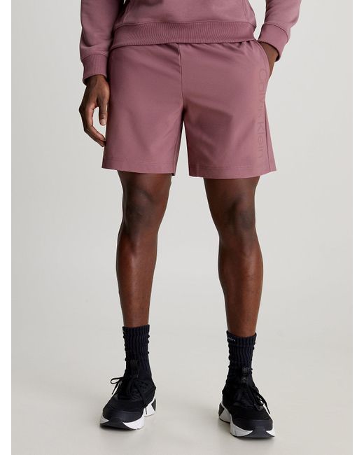 Calvin Klein Red Gym Shorts for men