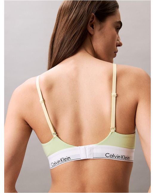 Calvin Klein Multicolor Icon Cotton Modal Lightly Lined Triangle Bralette