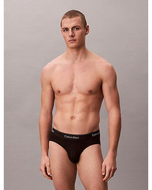 Calvin Klein 3-Pack Slips in het Black voor heren