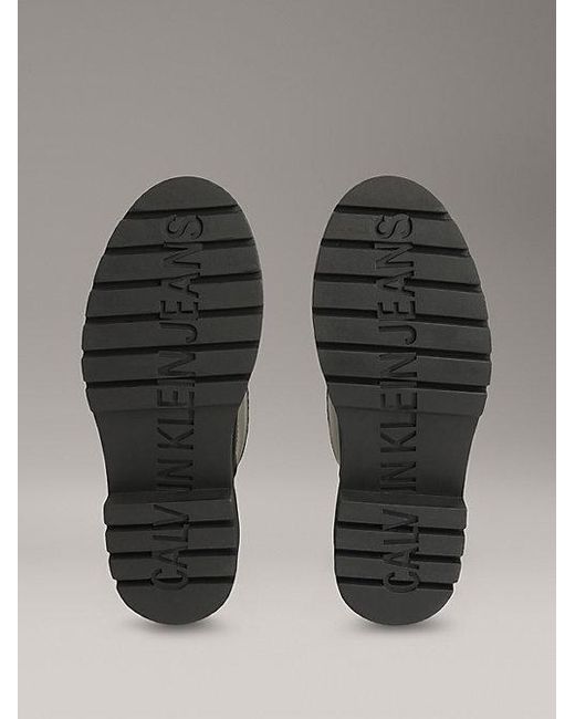 Calvin Klein Waterdichte Regenlaarzen Met Flexibele Grove Zool in het Black