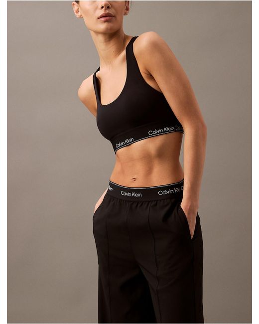 Calvin Klein Multicolor Modern Sport Wide Leg Track Pants