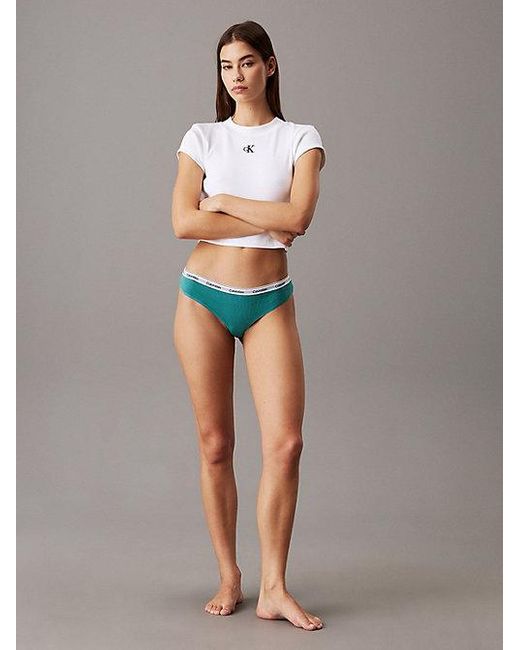 Calvin Klein Brazilian Slips in het White