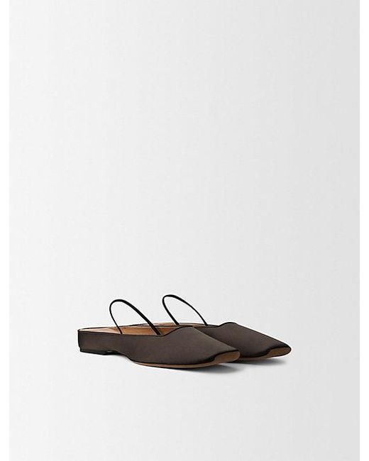 Calvin Klein White Kate Silk Satin Ballerina Flat