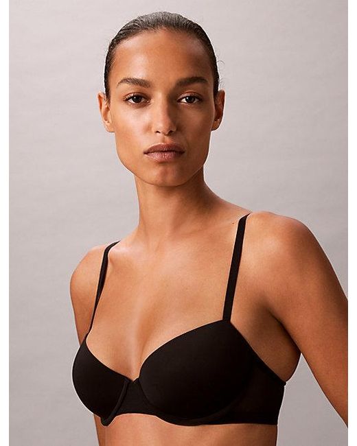 Calvin Klein Black Lift Demi Bra Minimalist Mesh