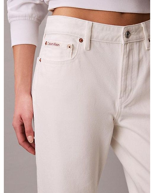 Calvin Klein Pink Jeans 90S Straight Jeans