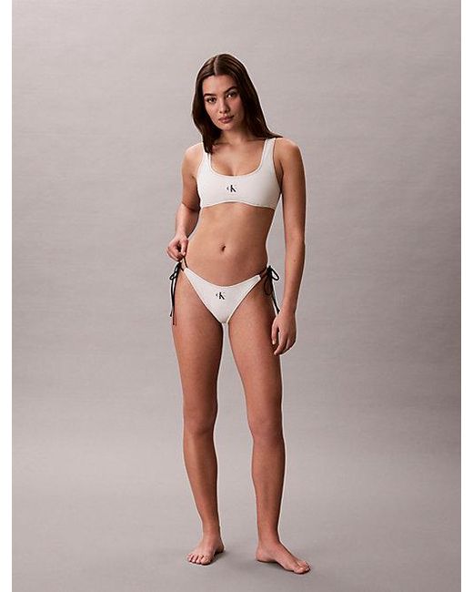 Calvin Klein Multicolor Bralette Bikini Top Ck Monogram