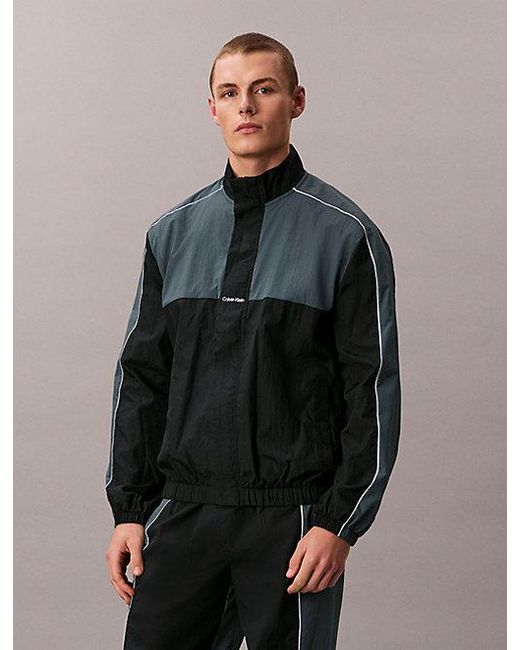 Calvin Klein Multicolor Sport Water Resistant Travel Windbreaker for men