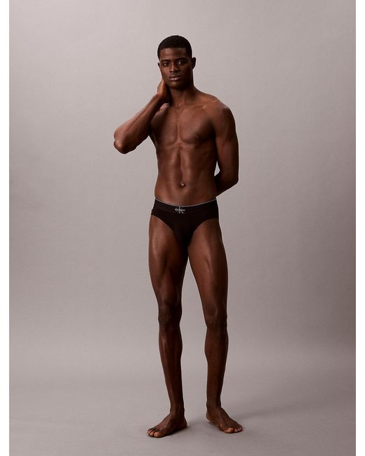 Calvin Klein Black 3 Pack Briefs for men