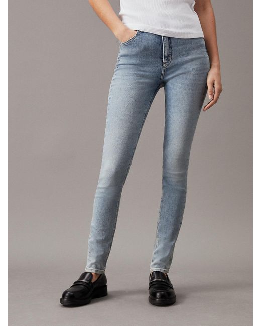Calvin Klein Blue High Rise Skinny Jeans