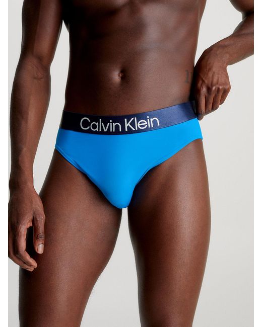 Slip de bain - CK Steel Calvin Klein pour homme en coloris Blue