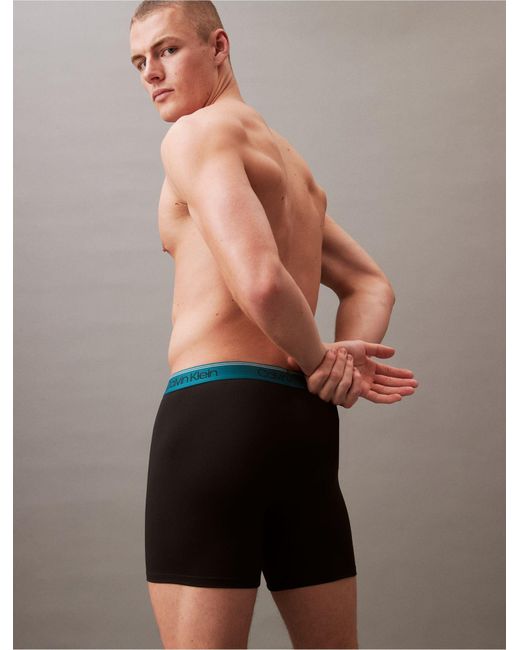 Calvin Klein Gray Micro Stretch 3-pack Boxer Brief for men