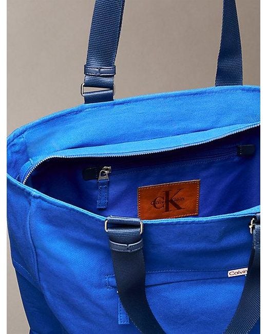 Calvin Klein Blue Denim Tote Bag for men