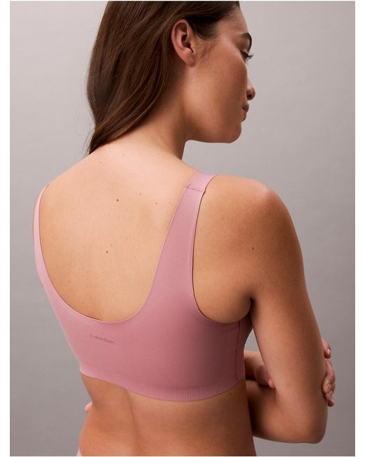 Calvin Klein Purple Invisibles Gel Wire Lightly Lined Bralette