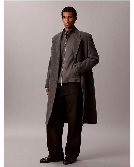Calvin Klein Brown Tech Knit Zip Jacket for men