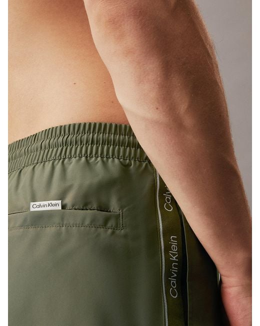 Calvin Klein Multicolor Short Drawstring Swim Shorts - Logo Tape for men