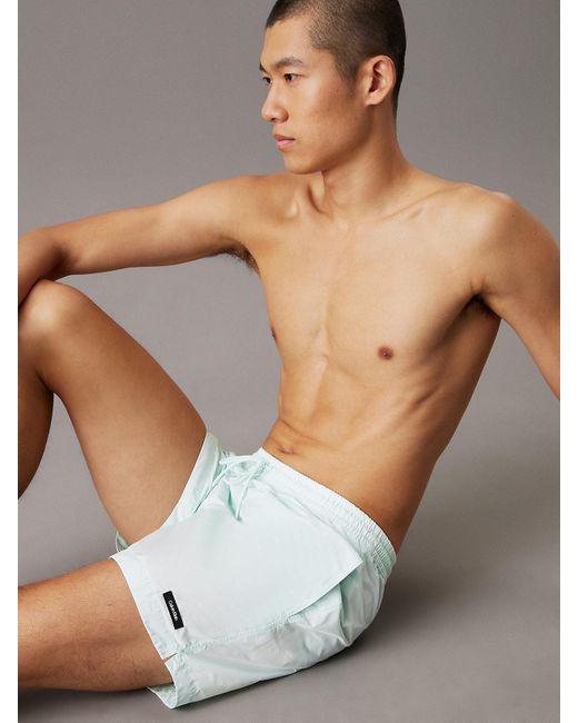 Short De Bain Mi-Long Avec Cordon De Serrage Calvin Klein pour homme en coloris Multicolor