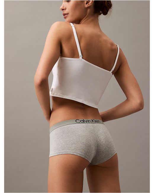 Calvin Klein Gray Maximum Cotton Boyshort