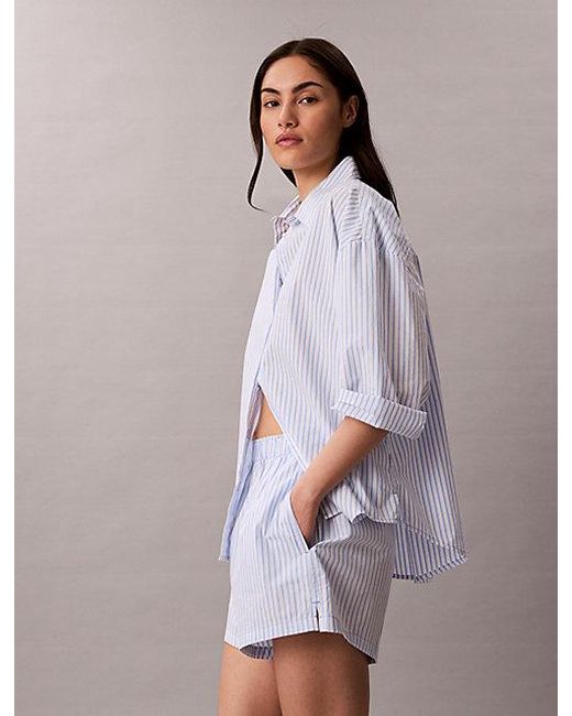 Calvin Klein Pyjamashort in het Purple