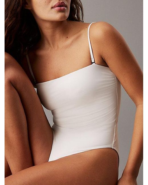 Calvin Klein Brown Bandeau-Badeanzug