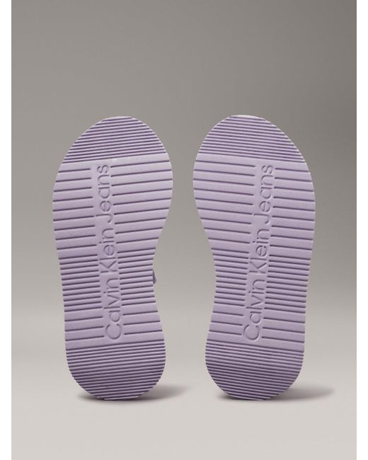 Calvin Klein Metallic Webbing Sandals