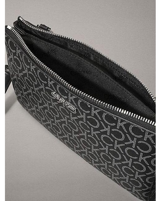 Calvin Klein Gray Crossbody Logo Pouch