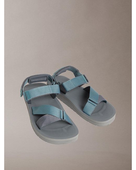 Calvin Klein Multicolor Adjustable Webbing Sandals for men