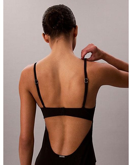 Calvin Klein Black Cut Out Swimsuit Ck Tailored