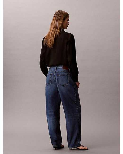 Calvin Klein Blue Jeans Relaxed Barrel Jeans