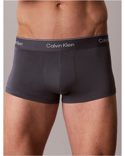 Calvin Klein Blue 7 Pack Low Rise Trunks for men