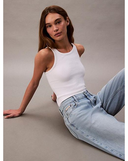 Calvin Klein Low Rise Baggy Jeans in het Multicolor