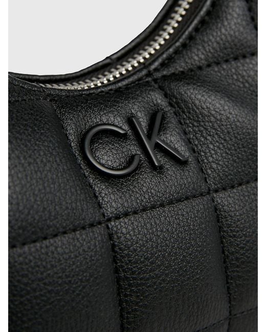 Calvin Klein Black Quilted Shoulder Bag