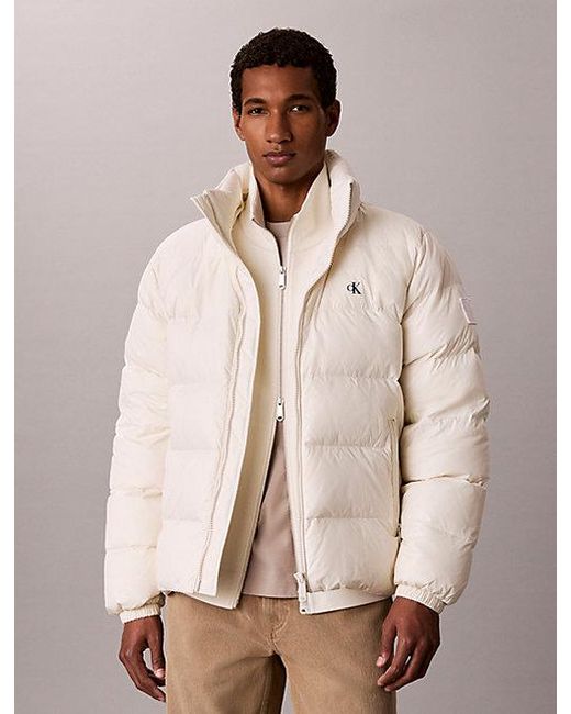 Calvin Klein Natural Jeans Relaxed Nylon Puffer Jacket for men