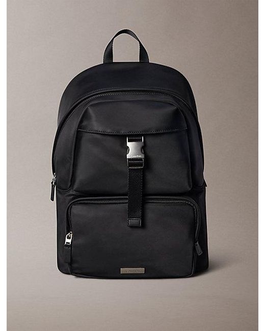Calvin Klein Black Nylon Round Backpack for men