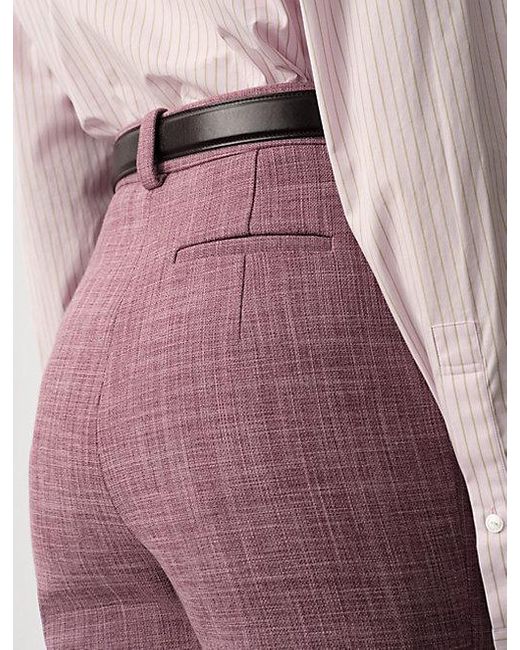 Calvin Klein Purple Lucia Slim Trousers