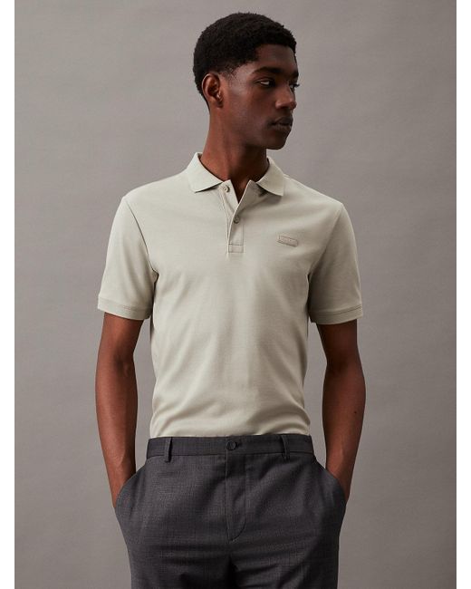 Calvin Klein Brown Slim Polo Shirt for men