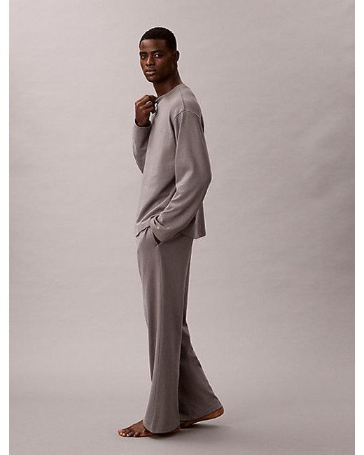 Calvin Klein Gray Pants Pyjama Set for men