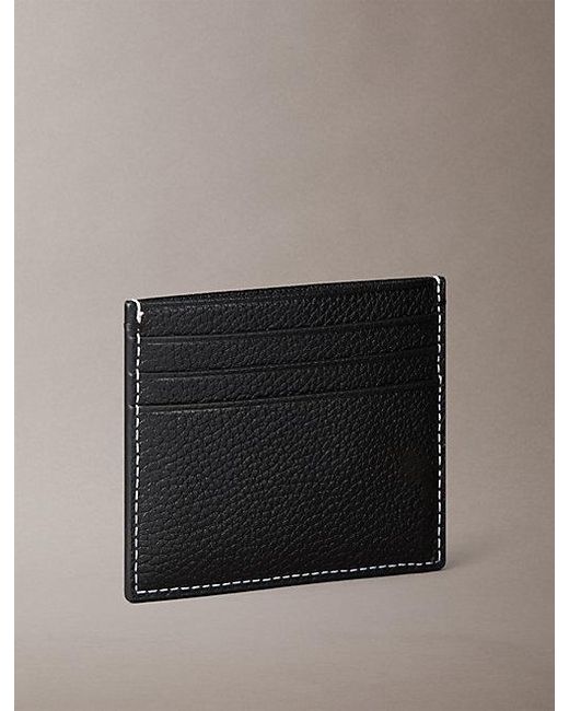Calvin Klein Gray Monologo Card Holder for men