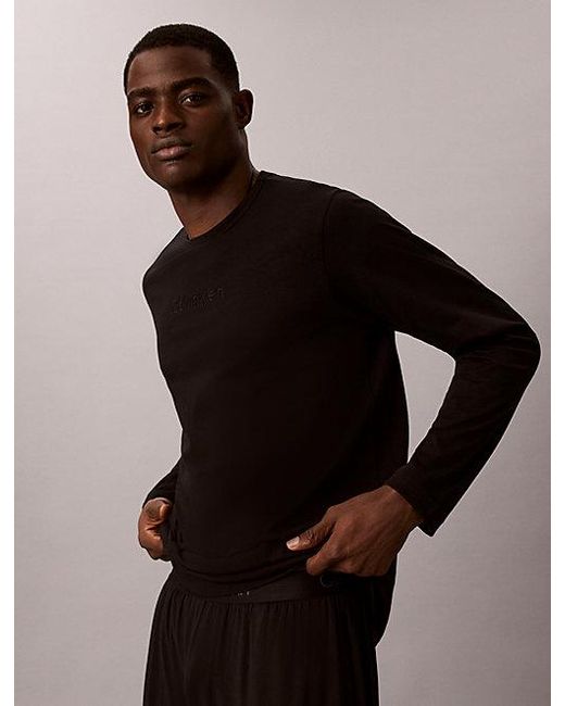 Calvin Klein Black Pyjama Top for men