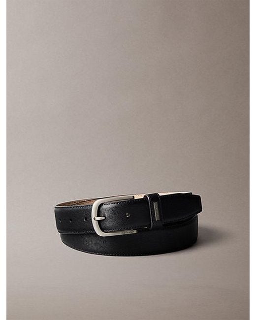 Calvin Klein Black Full Grain Leather Belt for men