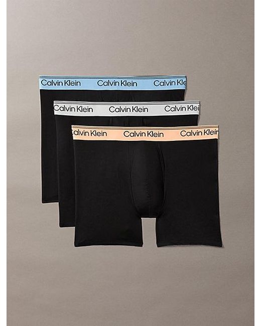 Calvin Klein Black 3 Pack Boxer Briefs for men