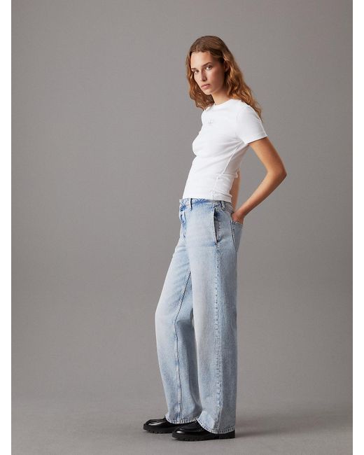Calvin Klein Gray 90's Straight Trouser Jeans