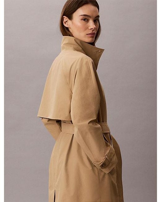 Calvin Klein Natural Jeans Tech Long Trench Coat