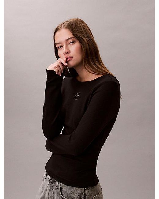 Calvin Klein Black Jeans Monologo U Back T-Shirt
