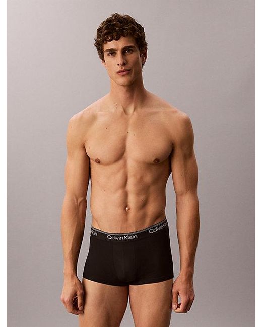 Calvin Klein Multicolor 3 Pack Low Rise Trunks Micro Stretch for men