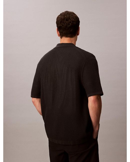 Camicia Button-Down di Calvin Klein in Black da Uomo