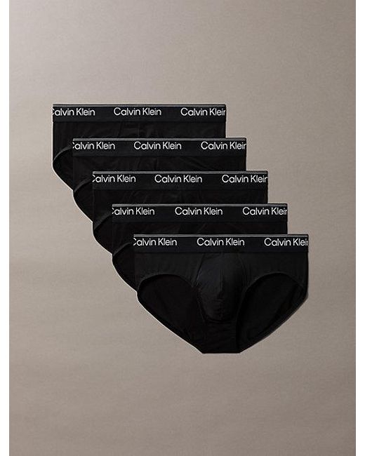 Calvin Klein 5-Pack Slips in het Black voor heren