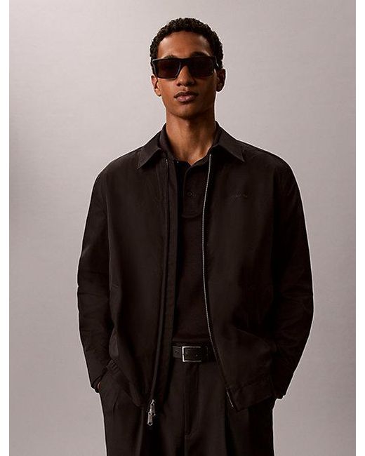 Calvin Klein Black Rectangle Sunglasses for men