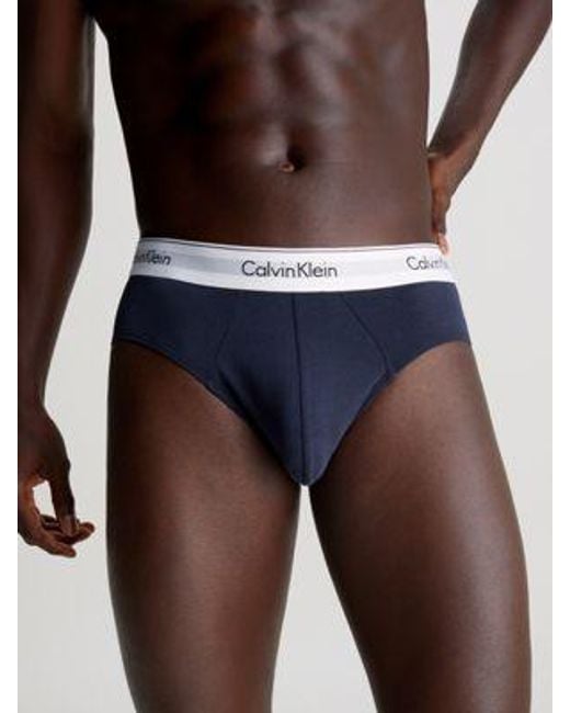 Calvin Klein 5er-Pack Slips - Modern Cotton in Blue für Herren